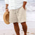 Stripete Jacquard Cord Casual Shorts for menn