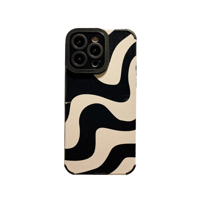 Zebra mønster telefonveske til iPhone