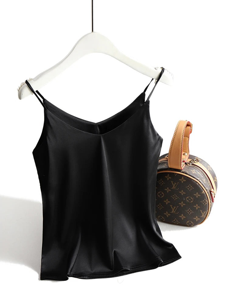 Dame Polyestersateng Tank-tops