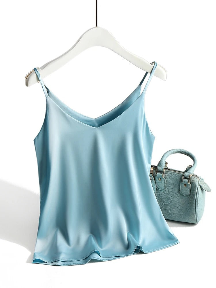 Dame Polyestersateng Tank-tops