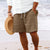 Stripete Jacquard Cord Casual Shorts for menn