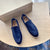 Loafers i semsket skinn for menn