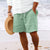 Stripete Jacquard Cord Casual Shorts for menn
