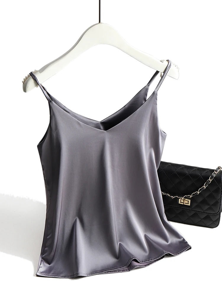 Dame Polyestersateng Tank-tops