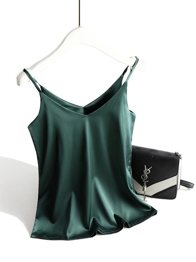 Dame Polyestersateng Tank-tops
