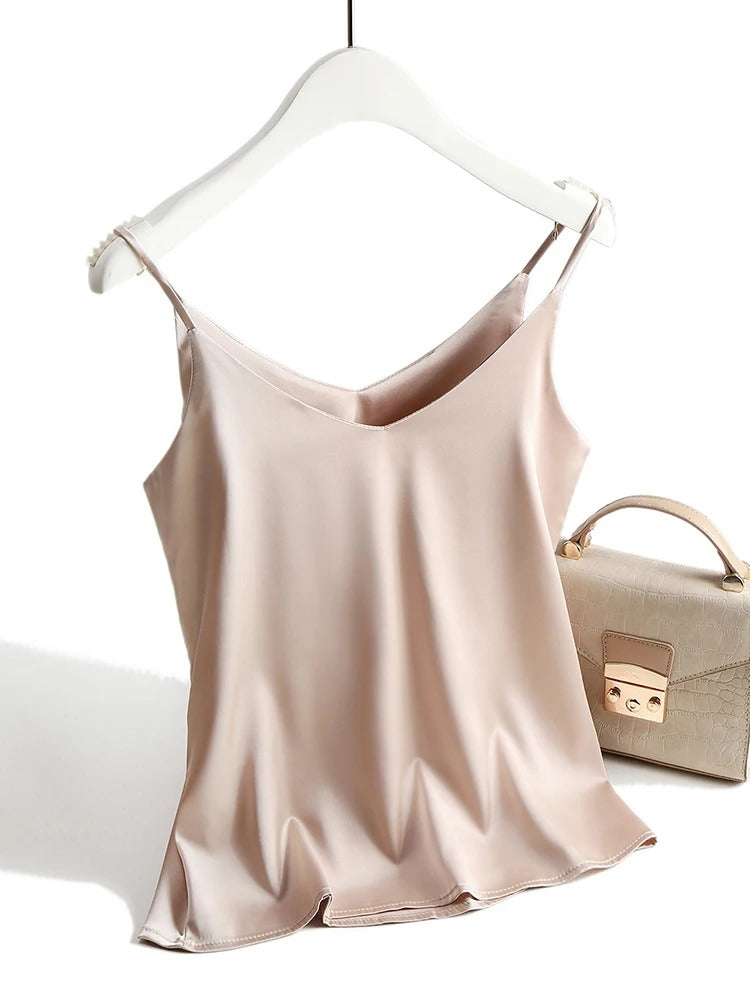 Dame Polyestersateng Tank-tops