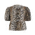 Leopardprint bluse med puffermer