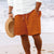 Stripete Jacquard Cord Casual Shorts for menn