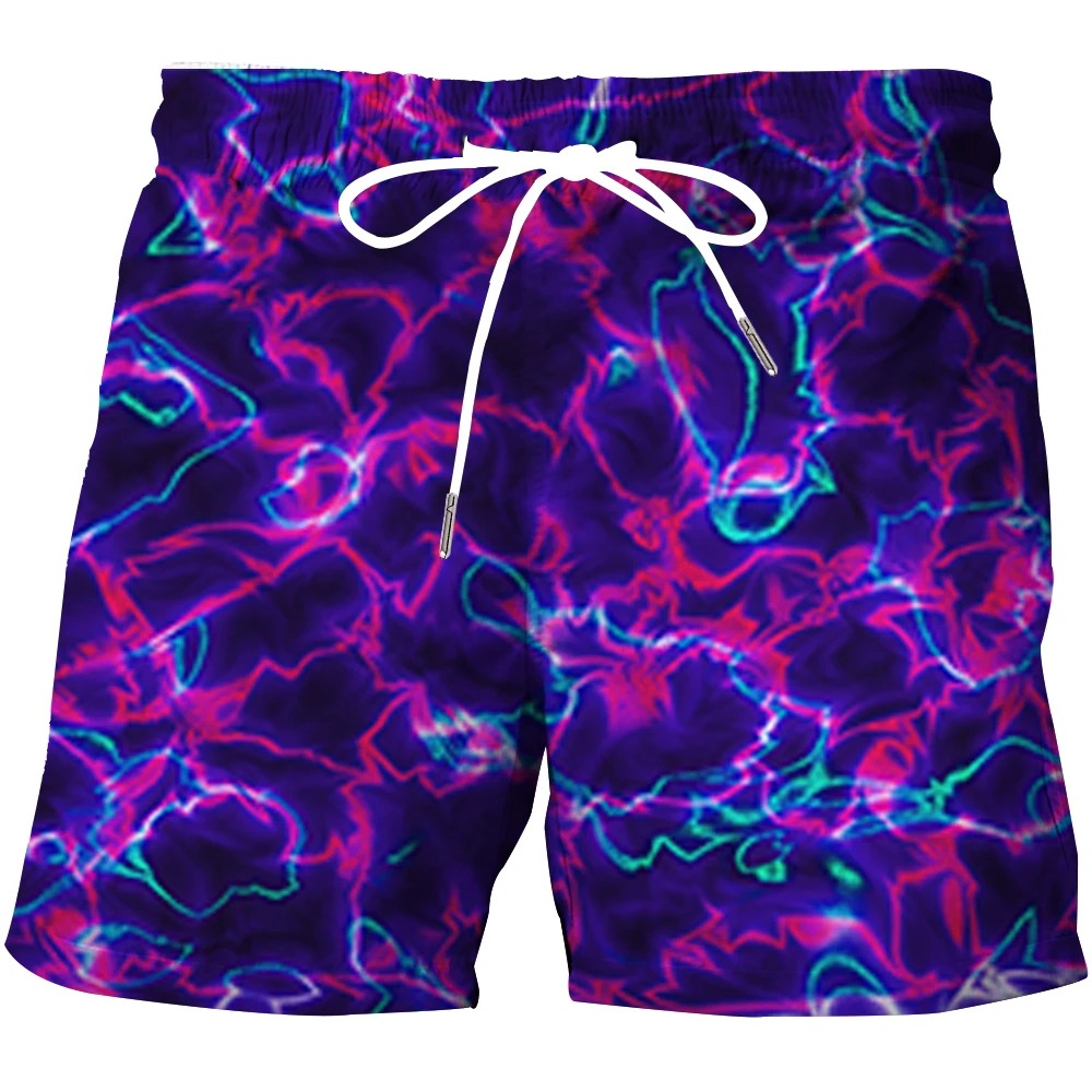 Shorts med 3D-mønster for menn
