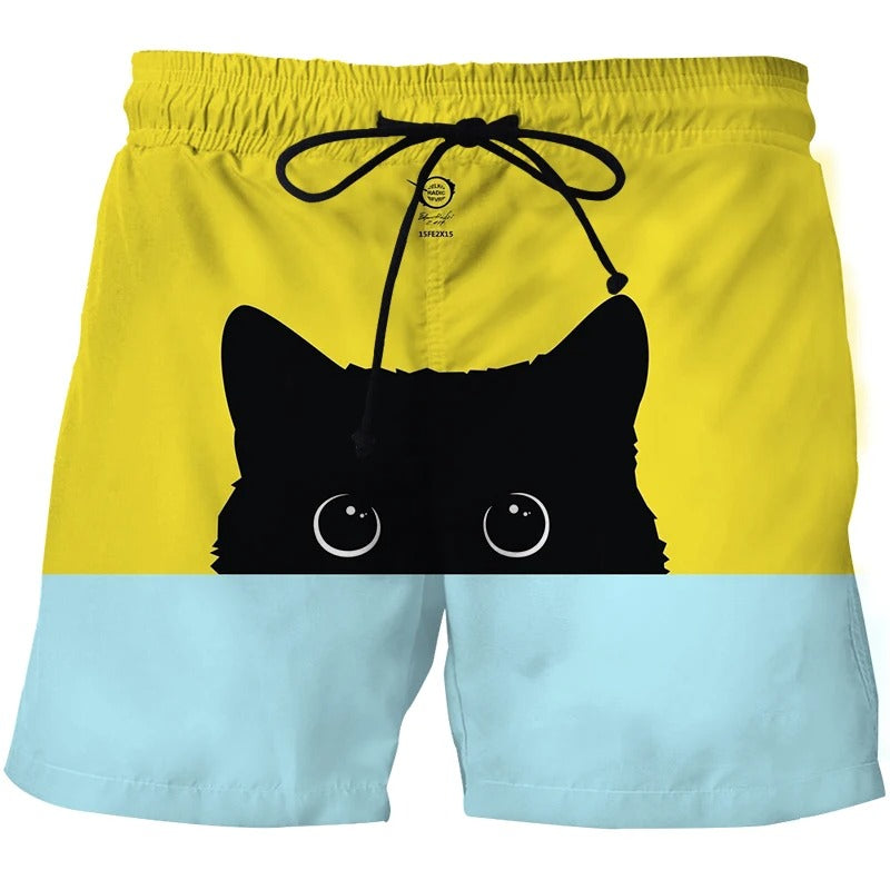 Shorts med 3D-mønster for menn