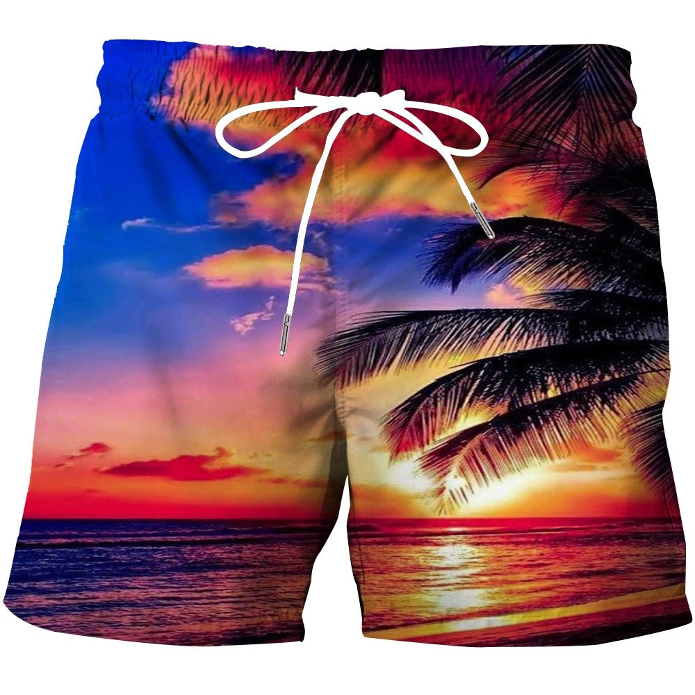 Shorts med 3D-mønster for menn
