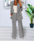 Variant image for Dame Sæt Grå Blazer og Vidde Bukser Elegant Polyester-21