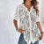 Kvinne Bluse Lekent Trykk Pustende Polyester 6