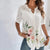 Kvinne Bluse Lekent Trykk Pustende Polyester 5