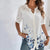 Kvinne Bluse Lekent Trykk Pustende Polyester 4