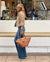 Tweed cropped jakke for kvinner