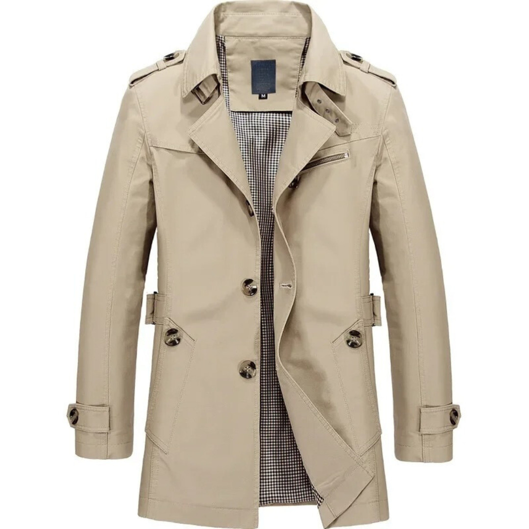 Windbreaker Trench Coat for menn