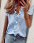 Variant image for Kvinne Bluse Ruffles V-hals Polyester-9