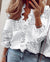 Variant image for Kvinne Bluse Ruffles V-hals Polyester-17