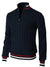 Variant image for Herre Genser Half Zip Strikkemateriale Italiensk Design-46