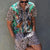 Herre Fritidssett 3D-trykk Polyester Omvendt Krage-4
