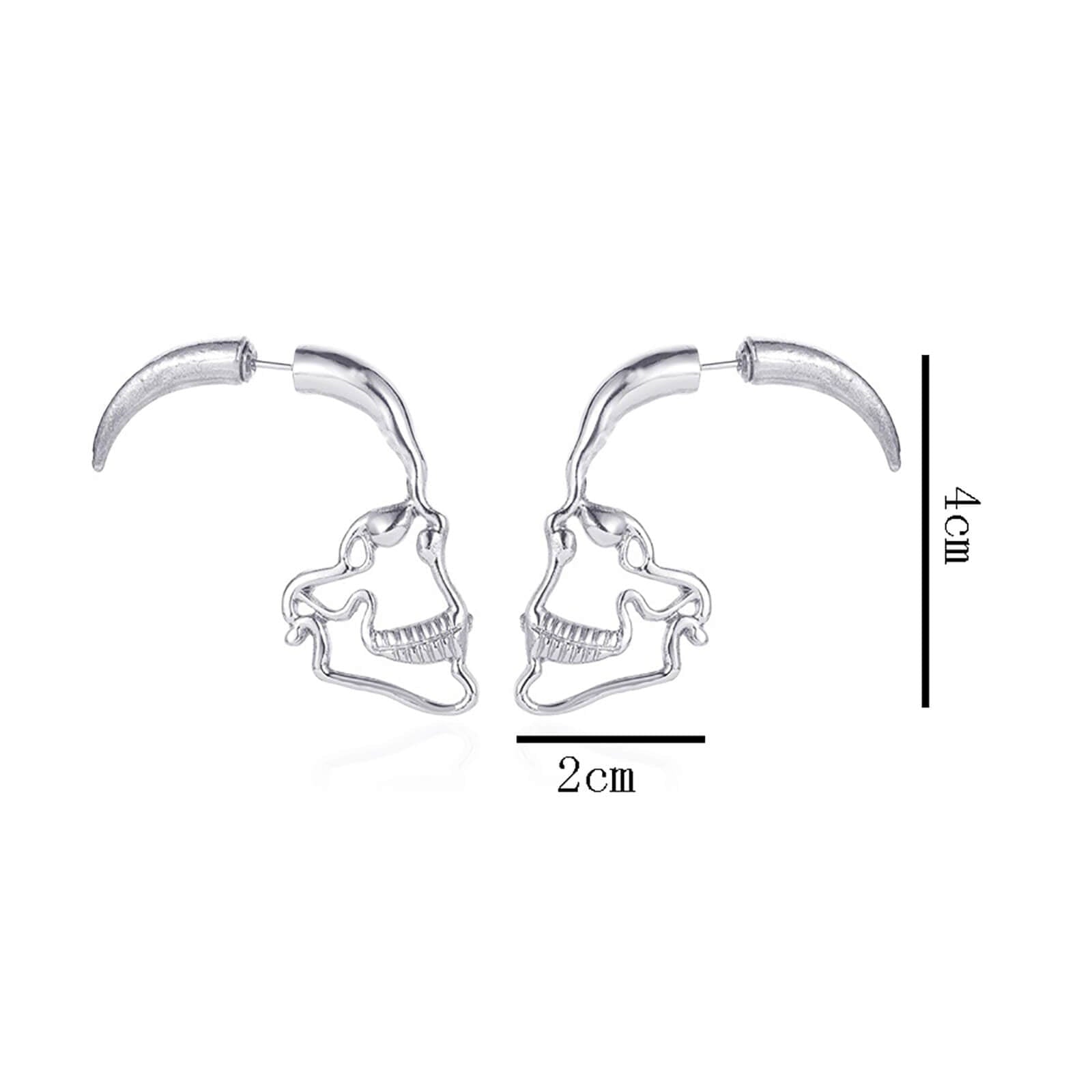 Hollow Skull Stud øredobber