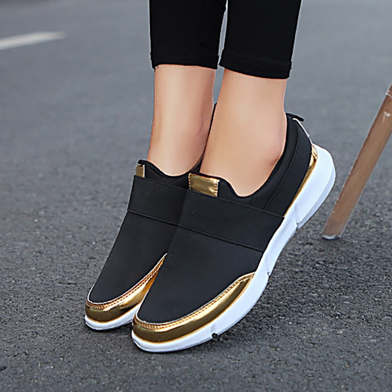 Pustende slip-on sko for kvinner