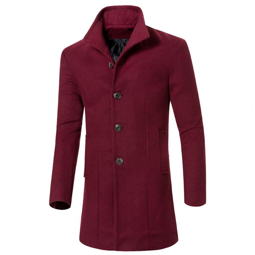 Trenchcoat for menn med krage
