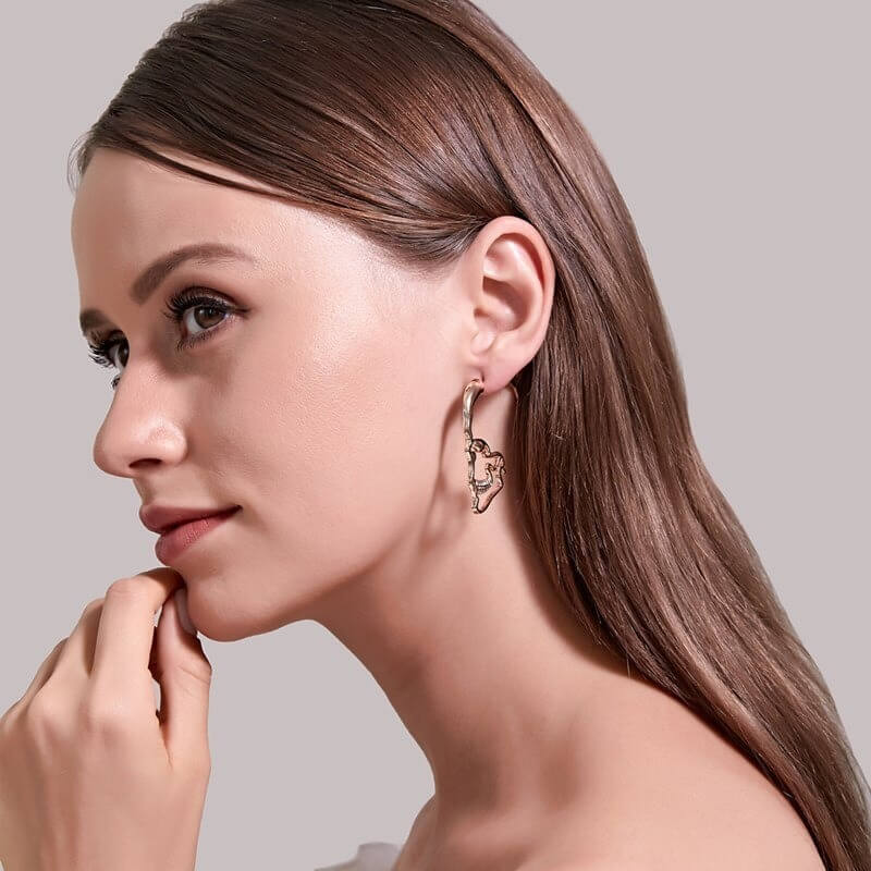 Hollow Skull Stud øredobber