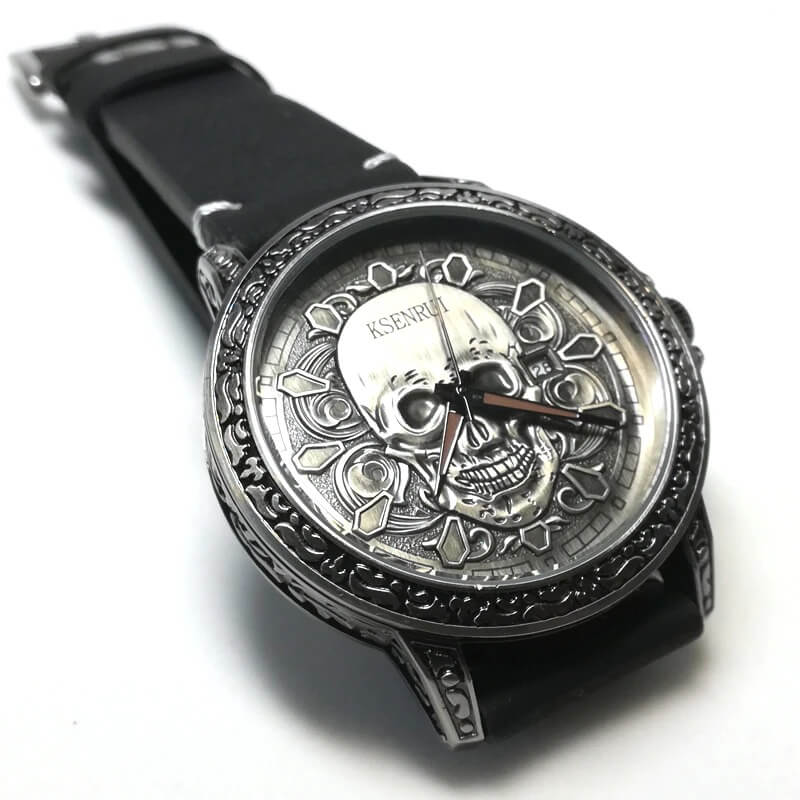 Hodeskalle face watch
