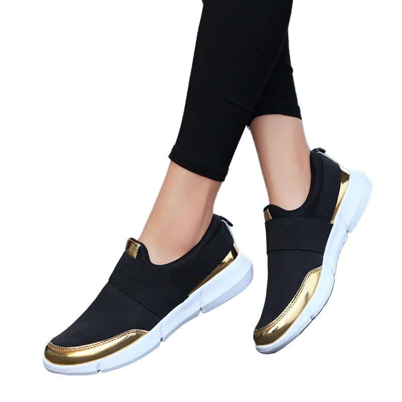 Pustende slip-on sko for kvinner