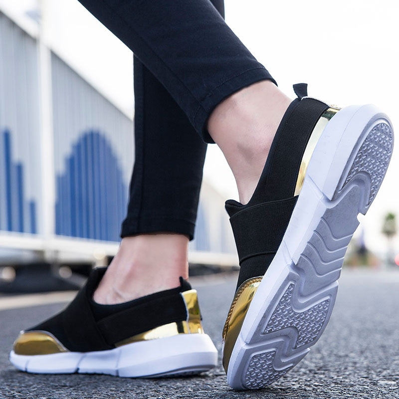 Pustende slip-on sko for kvinner