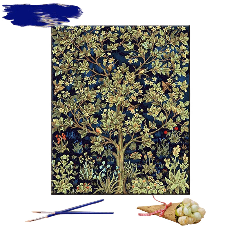 Green Tree Paint By Numbers Kit