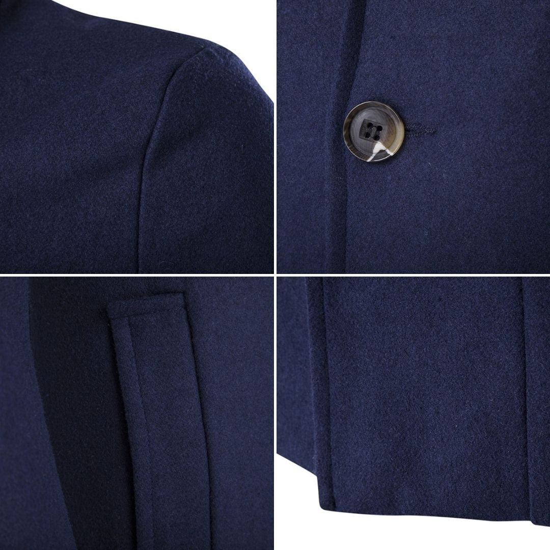 Trenchcoat for menn med krage