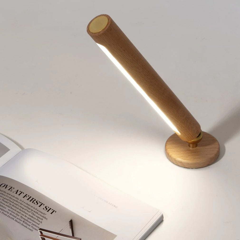 LED 360° roterende vegglampe i tre