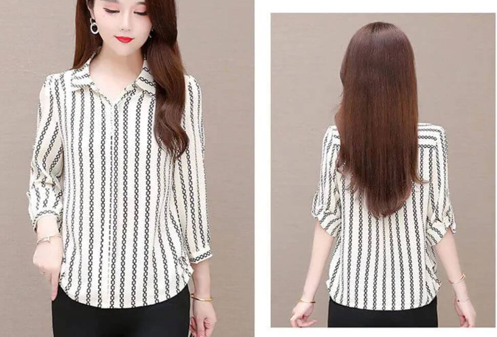 Chiffonbluse for kvinner