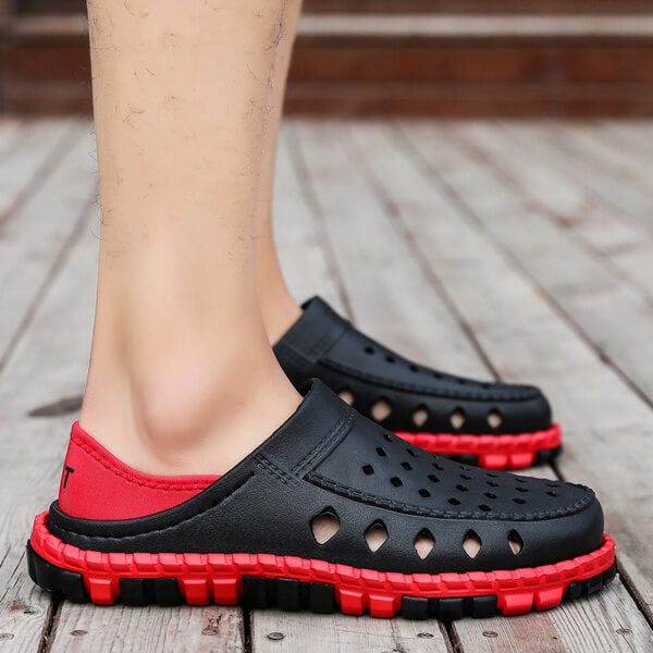 Komfortable tresko med lett hull