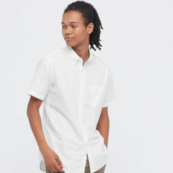 Poloskjorte med knapp for menn