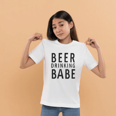 Øldrikking Babe Tee