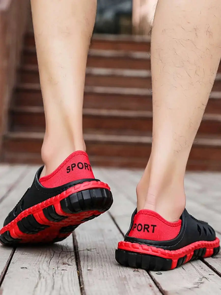 Komfortable tresko med lett hull