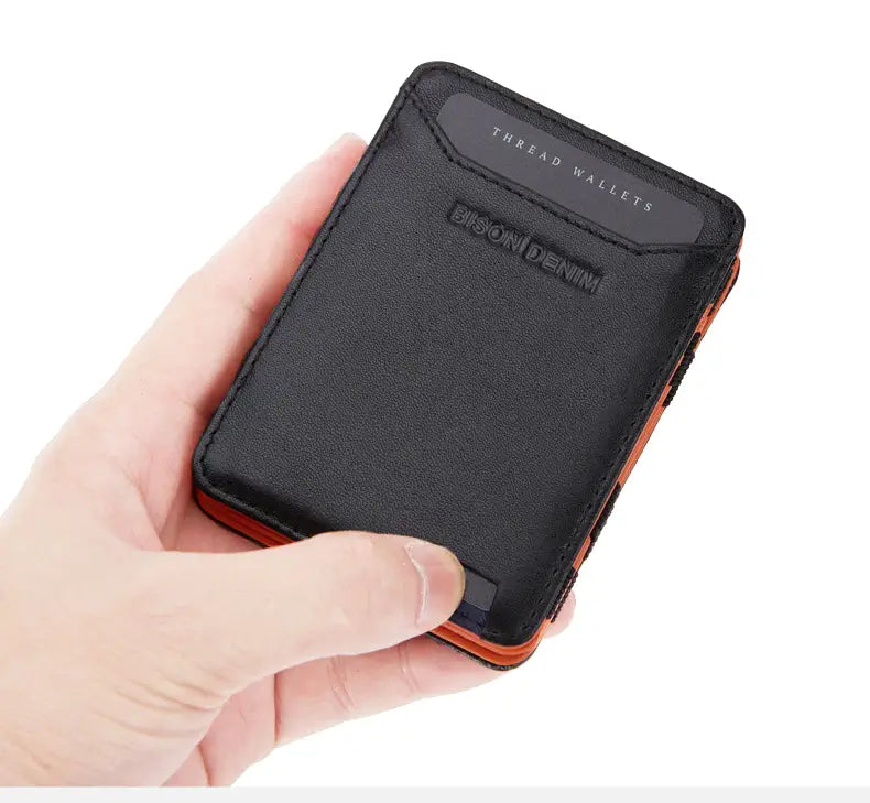 Trefoldig RFID-blokkeringslommebok for menn