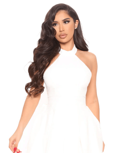 Klassisk sommerkjole for kvinner