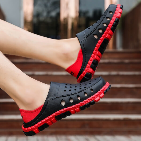 Komfortable tresko med lett hull