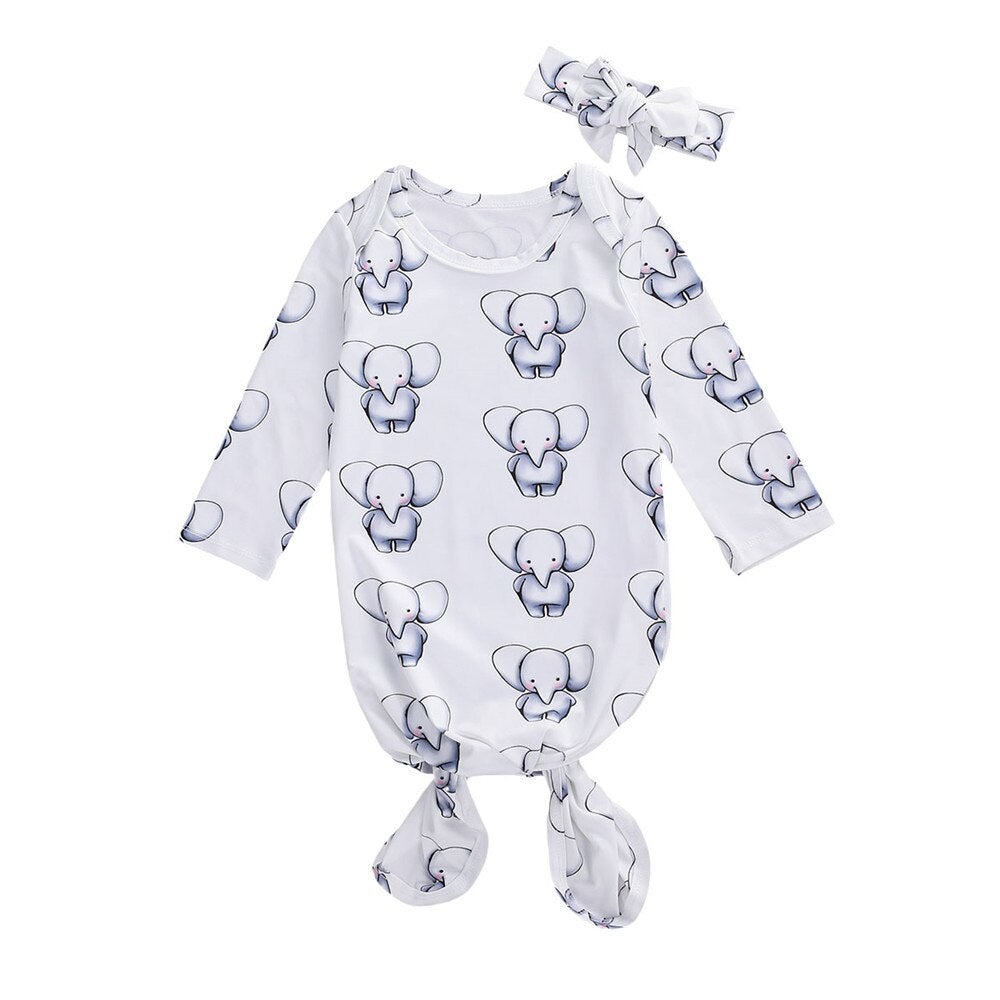 Elefanttrykk Spedbarnssovesekk