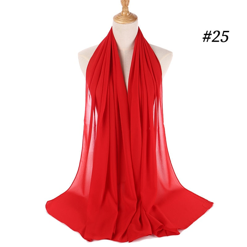 Chiffon Hijab pannebånd