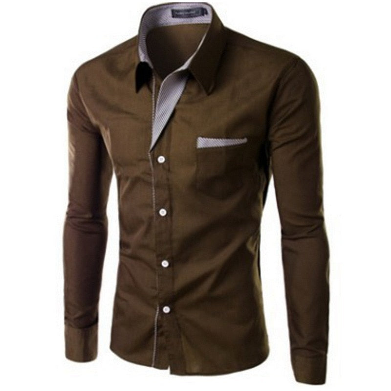 Slim Fit, lange ermer for menn