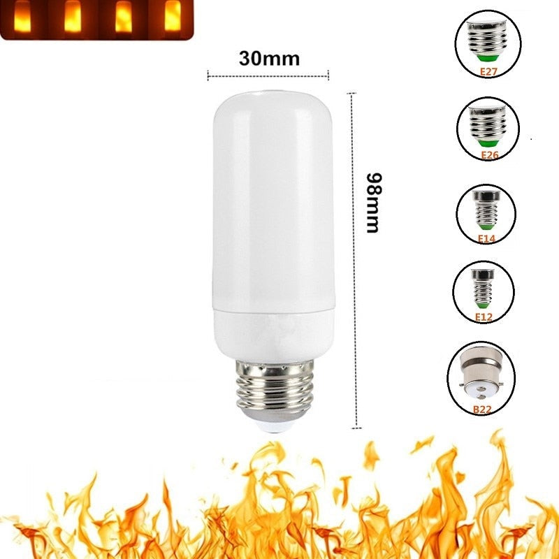 LED flammeeffekt lyspære