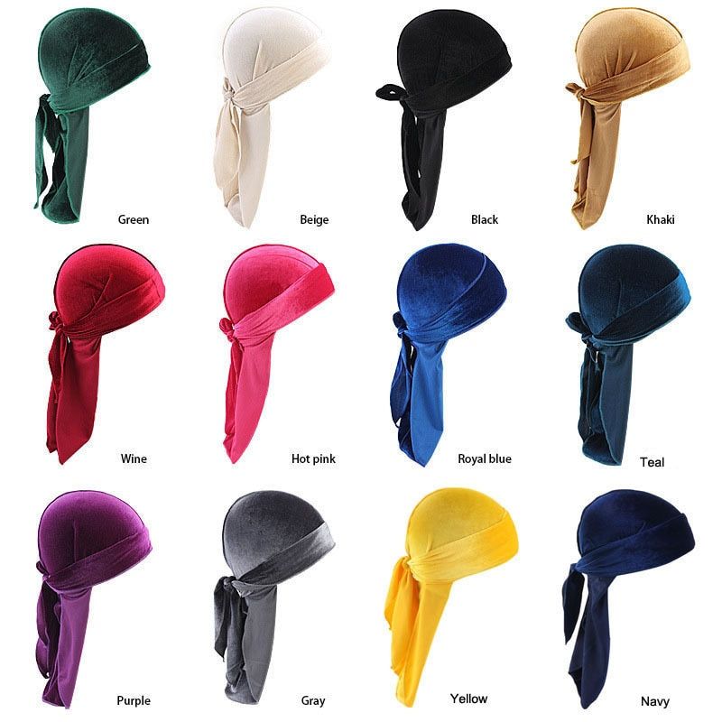 Pustende fløyel Durag