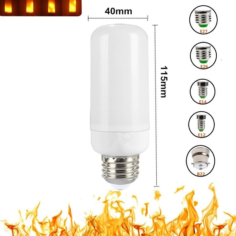 LED flammeeffekt lyspære