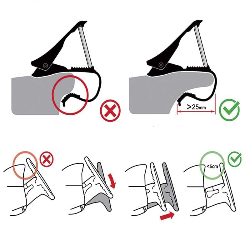 Universal bilklips telefonholder